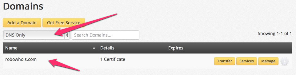 Domain Filters