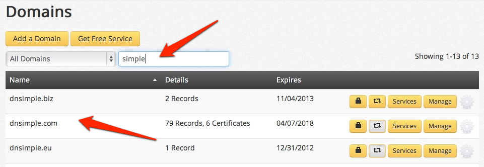 Domain Search