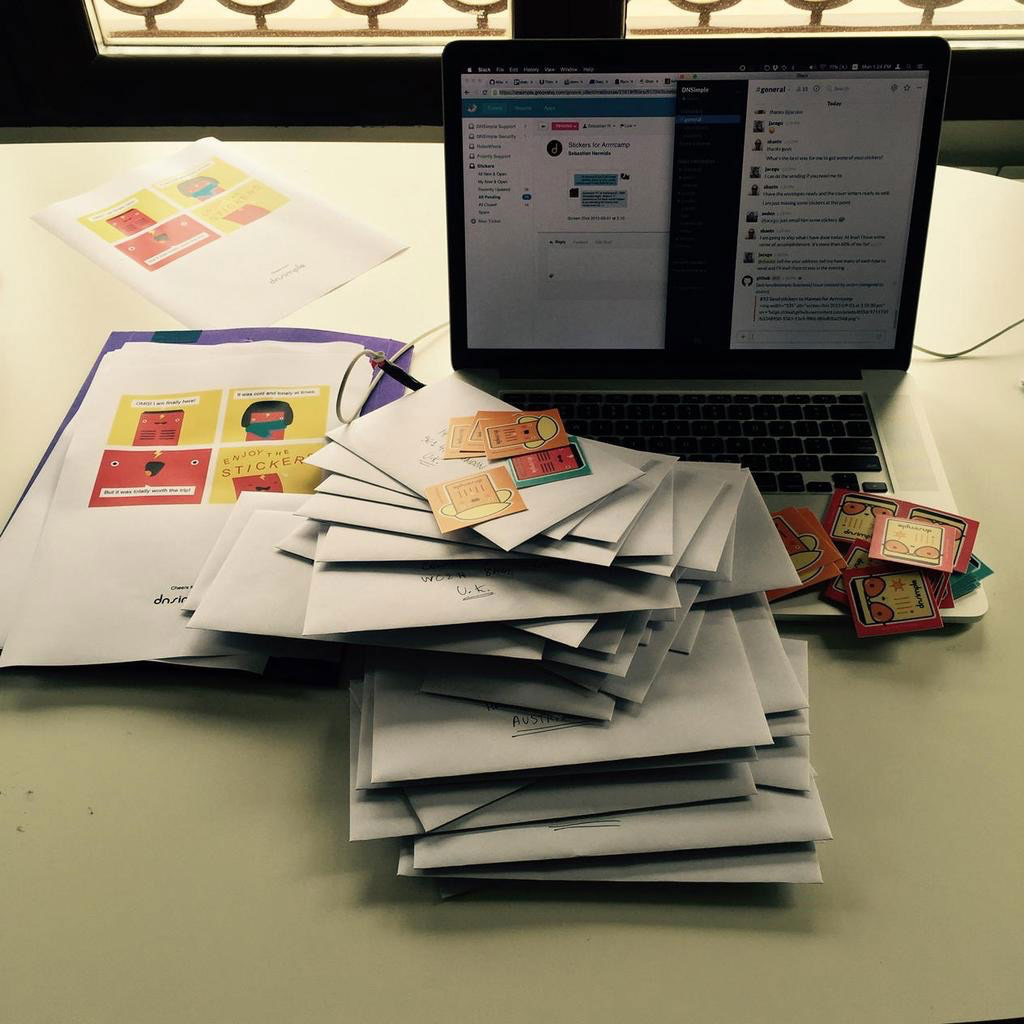 DNSimple bonus stickers