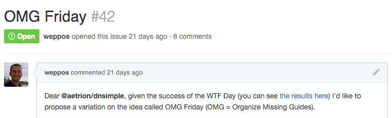 OMG day proposal