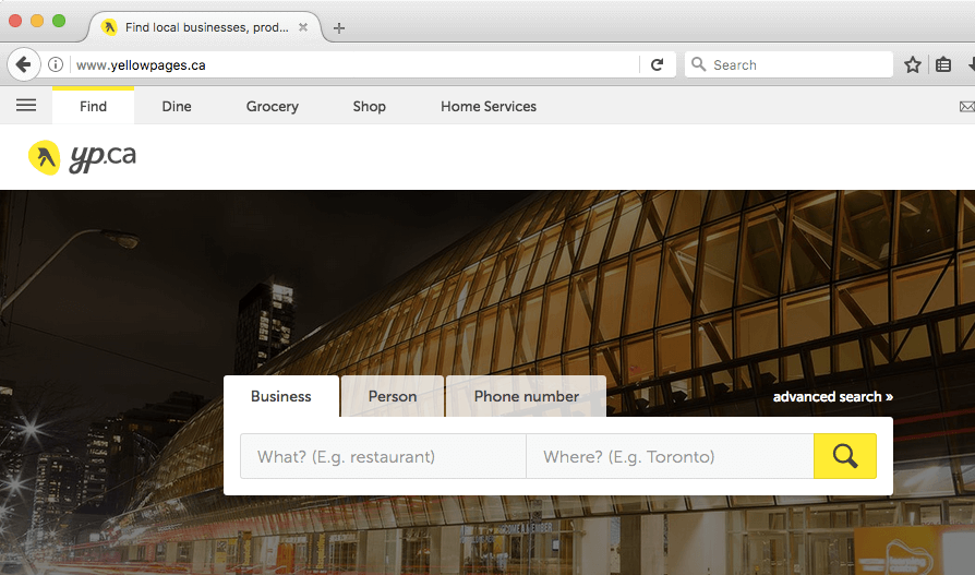 Screenshot of Firefox not showing the new warning