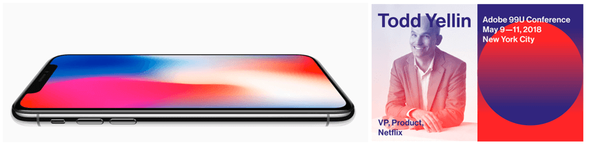 iphone and 99u using gradients