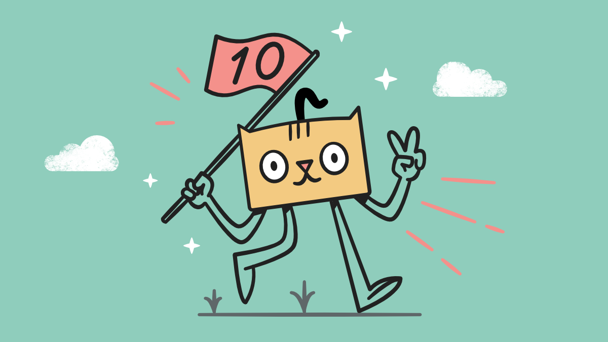 Certificat celebrating 10 years