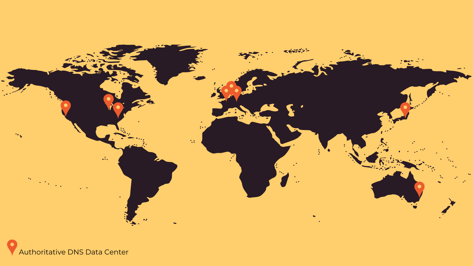 Data center map