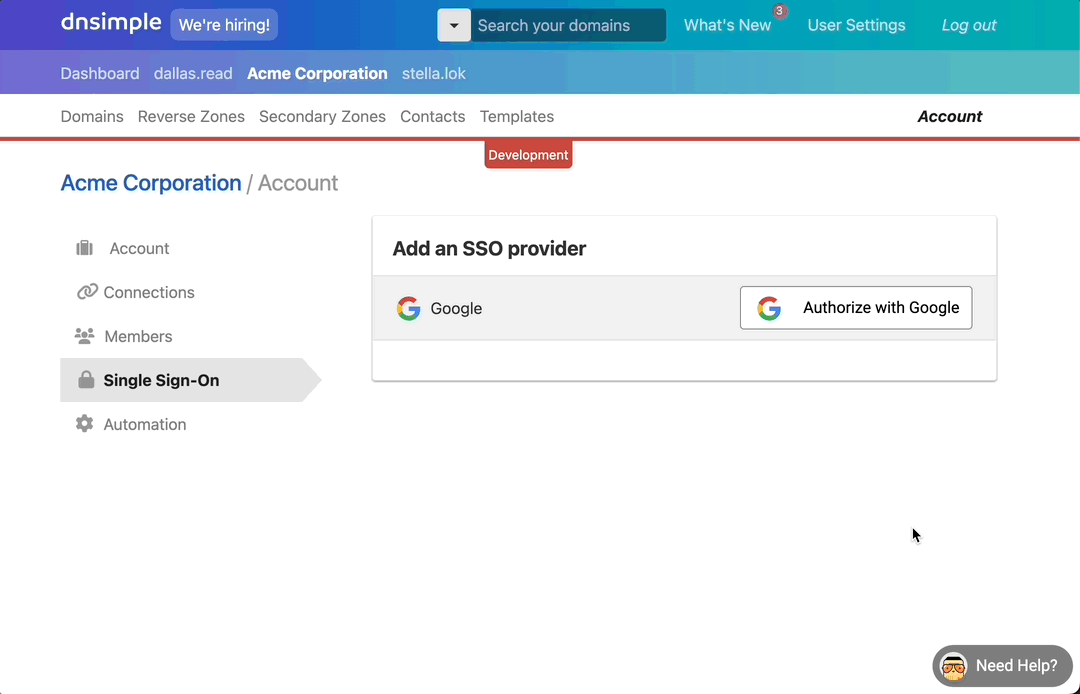 Enable Google Single Sign-On