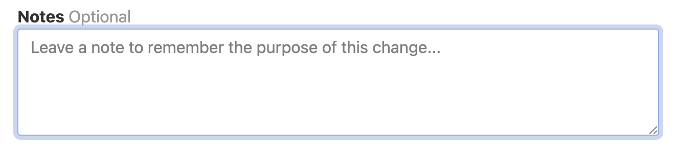 Adding a DNS record note